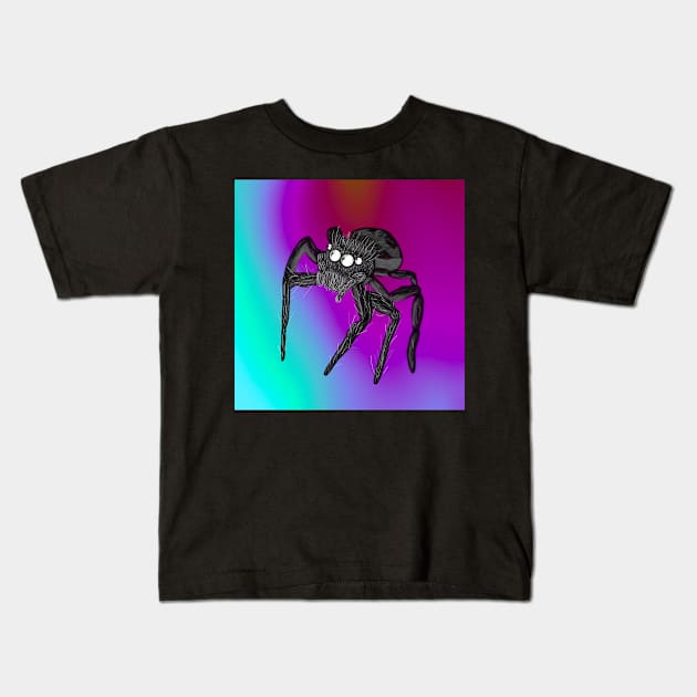 Jumping Spider Drawing V5 Kids T-Shirt by IgorAndMore